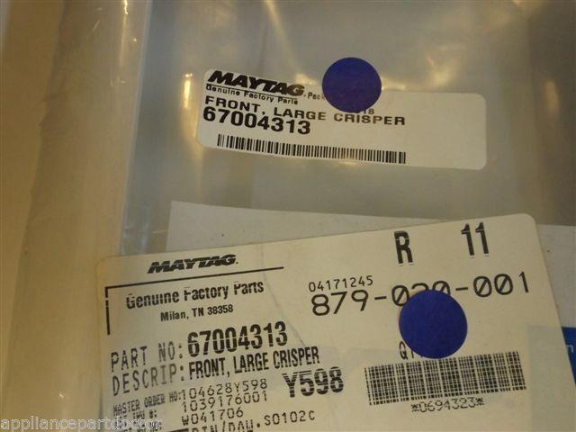 Maytag Amana Refrigerator 67004313 Front, Large Crisper NEW IN BOX Maytag Amana Refrigerator 67004313 Front, Large Crisper NEW IN BOX